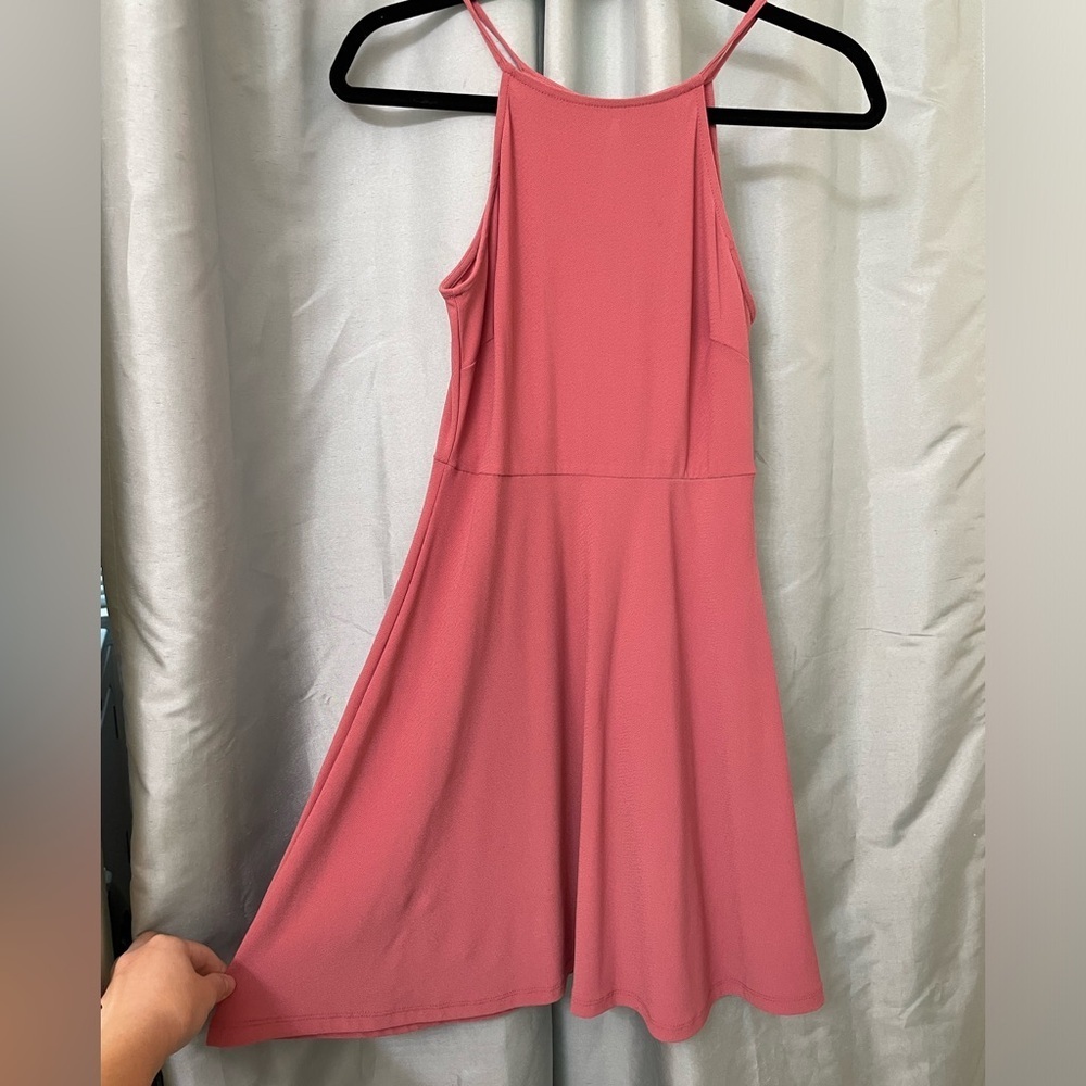 LUSH pink halter dress size small